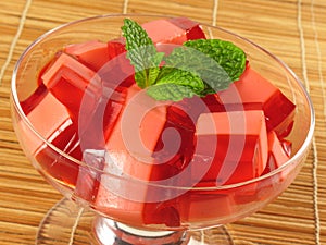 Red & Pink Gelatin Dessert