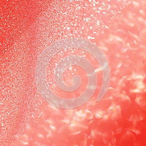 Red Pink gold glitter bokeh circle glow blurred and blur abstract. Glittering shimmer bright luxury.