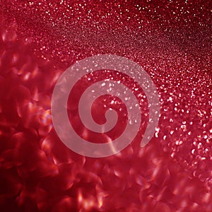 Red Pink gold glitter bokeh circle glow blurred and blur abstract. Glittering shimmer bright luxury.