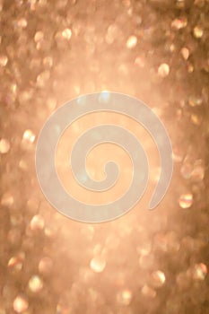 Red Pink gold glitter bokeh circle glow blurred and blur abstract. Glittering shimmer bright luxury.