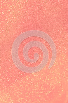 Red Pink gold glitter bokeh circle glow blurred and blur abstract. Glittering shimmer bright luxury.