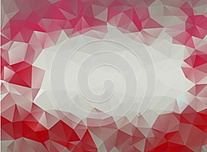 Red & Pink Triangles Abstract Low Poly Gradient Polygonal Background Vector Illustration
