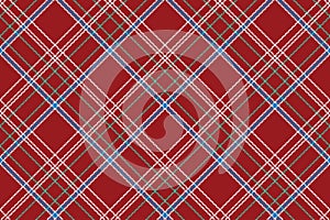 Red pixel seamless pattern check fabric texture plaid