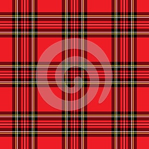 Red Plaid Pattern photo