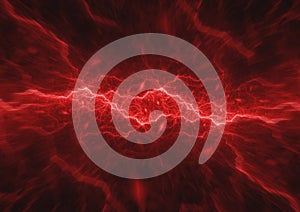 Red plasma, abstract electrical