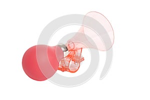 Red plastic air horn