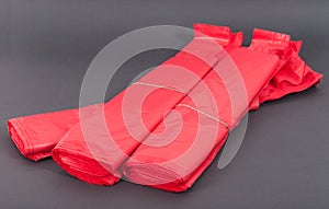 Red plastic bags