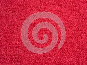 Red plastic carpet background, plastic carpet texture