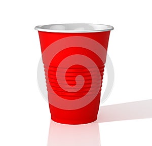 Red plastic cup.