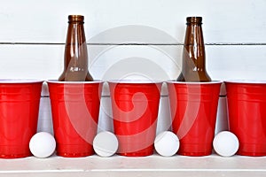 Red Plastic Drinking Cups