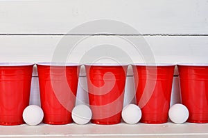 Red Plastic Drinking Cups