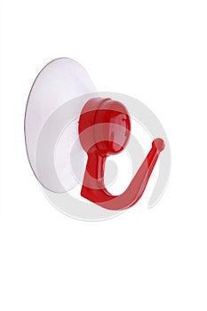 Red plastic hook macro