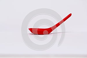 Red Plastic spoon