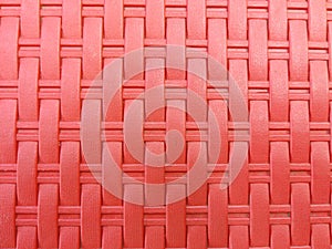 Red Plastic Woven Basket Texture
