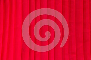 Red pleat fabric background