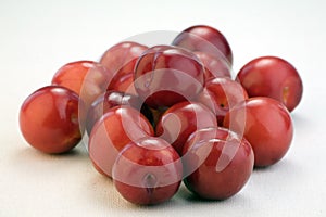 Red plums