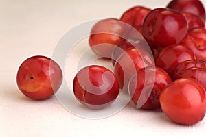 Red plums