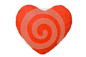 Red plush heart