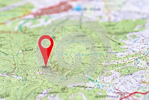 Red point on the noname map photo