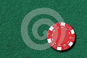 Red poker chip