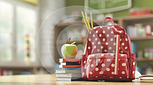 The Polka-dot Backpack.AI generated image