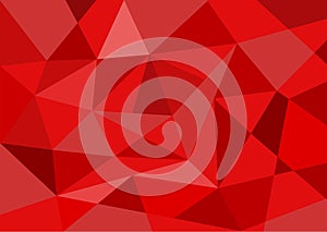 Red polygon background