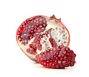 Red pomegranate fruit