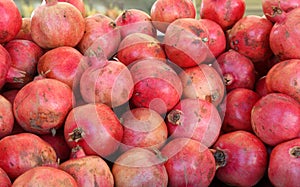 Red pomegranates for sale