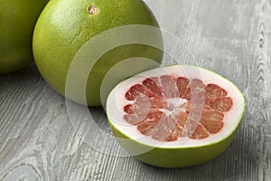 Red pomelo fruit