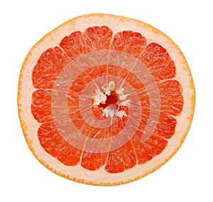 Red pomelo slice