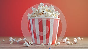 The Red Popcorn Bucket..AI generated image