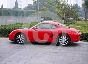 Red Porsche Sport Car