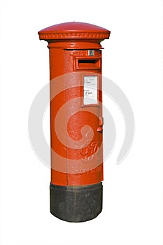 Red post box