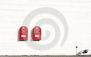 Red post boxes