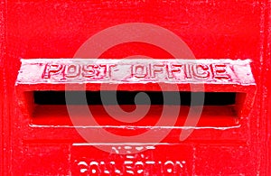 Red Post Office Box Slot