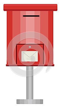 Red postbox, icon