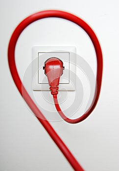 Red power cable