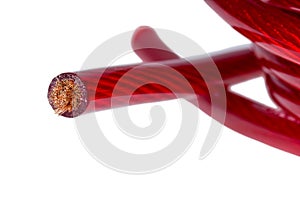 Red power cable