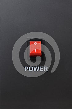 Red power switch