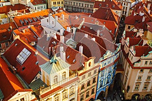 Red Prague roofs