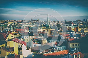 Red Prague roofs