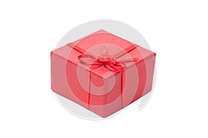 Red present box isolated