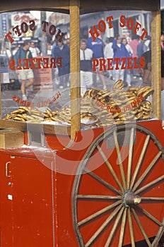 Red Pretzel Cart