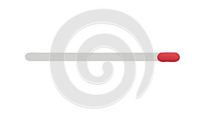 Red Progress Bar Icon, Loading Indicator, Vector UI Element, vector design Generative AI