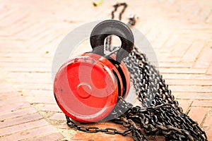 Red pulley