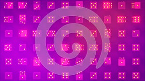 Red and purple creative background of gamble dices randomization - abstract 3D rendering photo