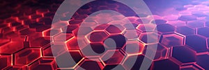 Red Purple Gen Dnc Endering Honeycomb Technology Background