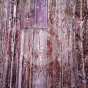 Red Purple Structure of a Wooden Wall