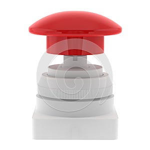 Red push emergency button