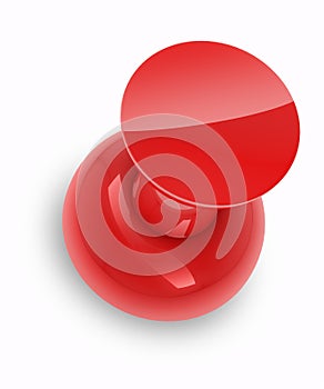 Red push pin